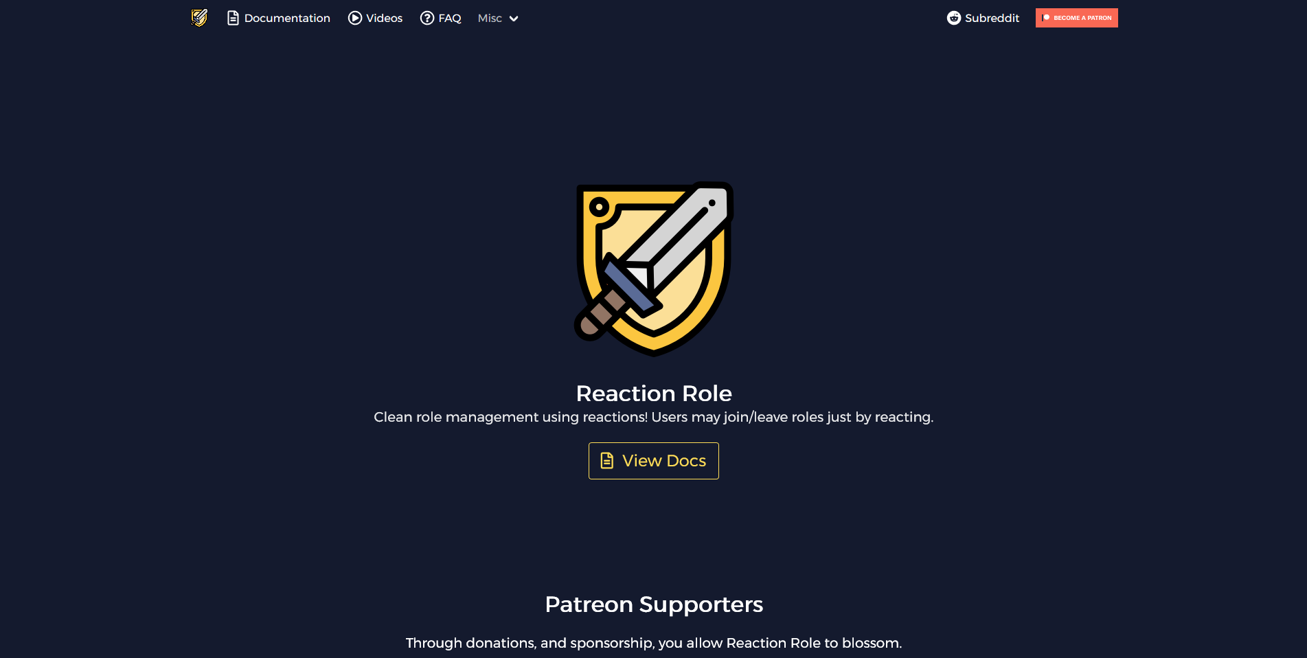 Reaction Role